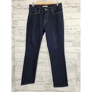 Levis Mid-rise Skinny Jeans Dark Wash Blue Women 12